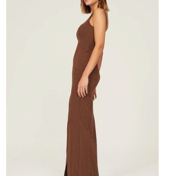 Staud Portrait Gown Sz0 Brown - Picture 4 of 5